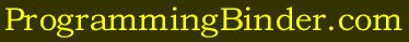 ProgrammingBinder.com