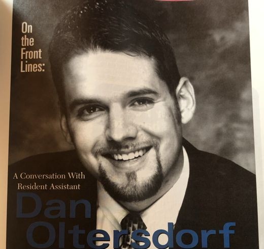 Cover page of a Matrix magazine interview with Dan Oltersdorf, October 2000